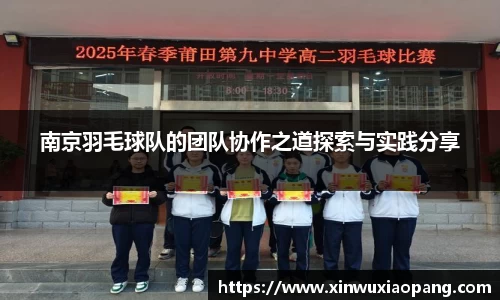 南京羽毛球队的团队协作之道探索与实践分享